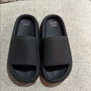 Black Slide Sandals